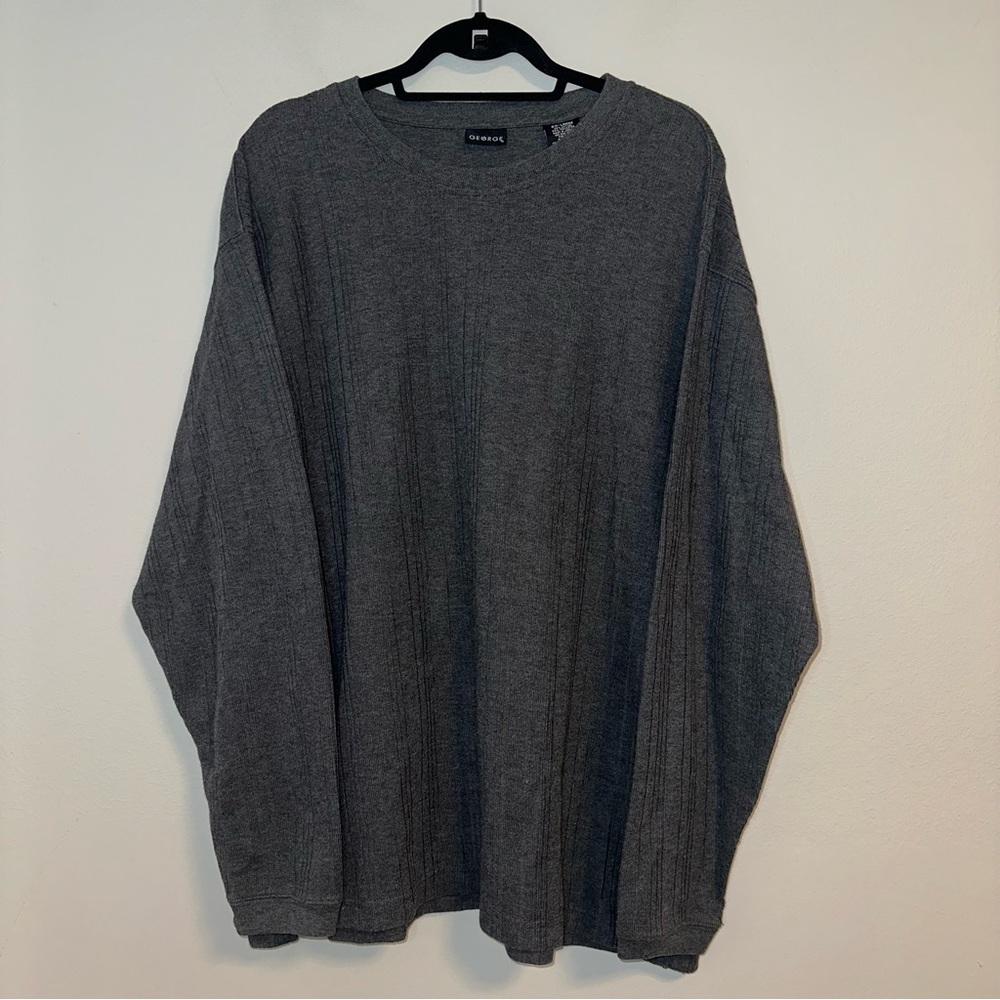 George - Grey Long Sleeve Crew Neck Sweater